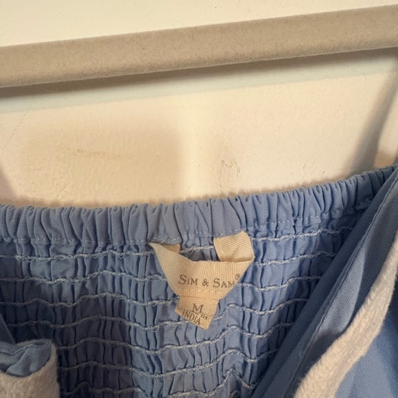 Blue and White Maxi Dress - Picture 4 of 4